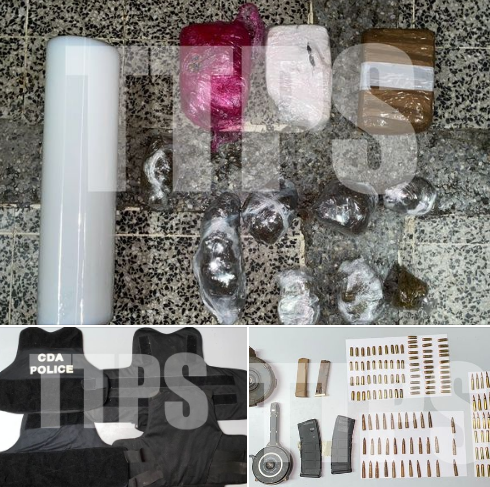 Narcotics, ammo and bulletproof vests seized in Western Division