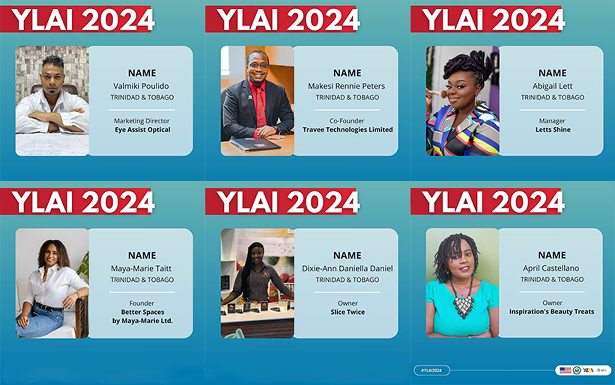 US Embassy announces participants of T&T 2024 Young Leaders of the Americas Initiative