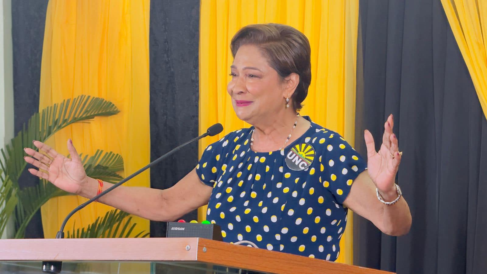 Kamla tells supporters: “We must teach the PNM a lesson”