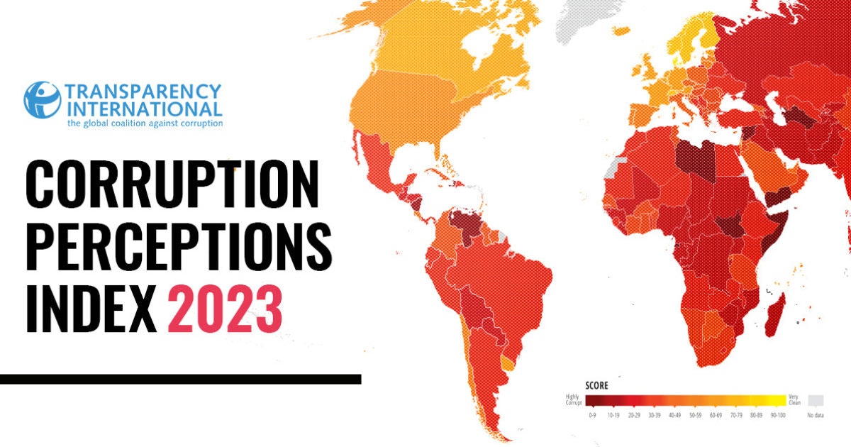 TT Scores 42 Out Of 100 In 2023 Corruption Perceptions Index launched Tuesday