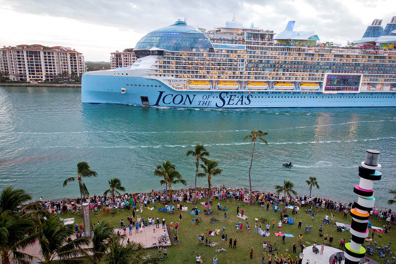 World’s largest cruise ship sets sail from Miami