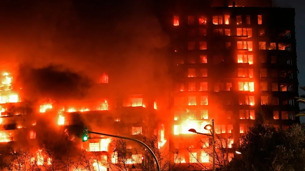 At least four killed as blaze engulfs apartment block in Spain