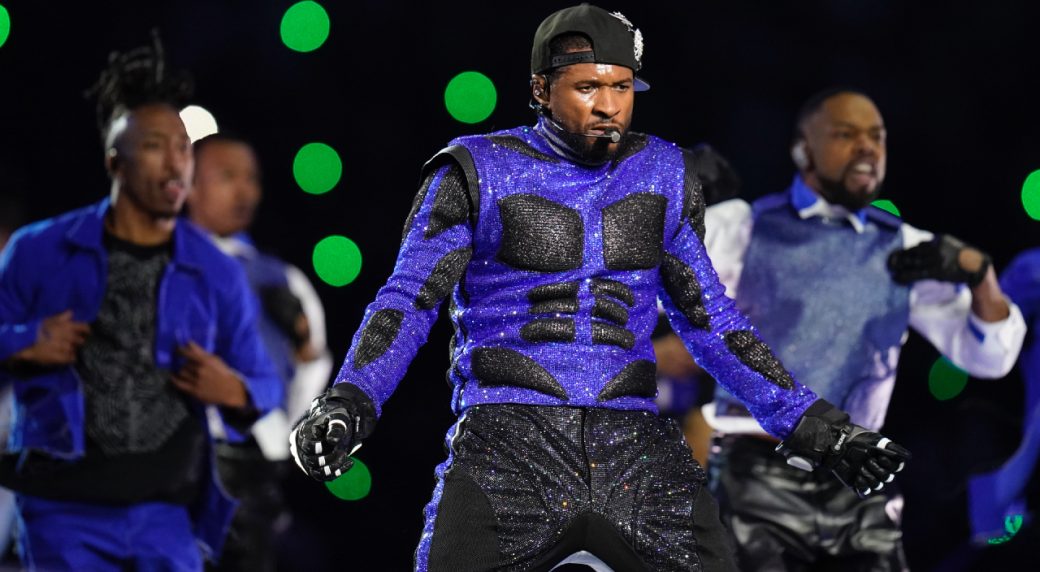 Usher delivers with star-studded Super Bowl half-time show