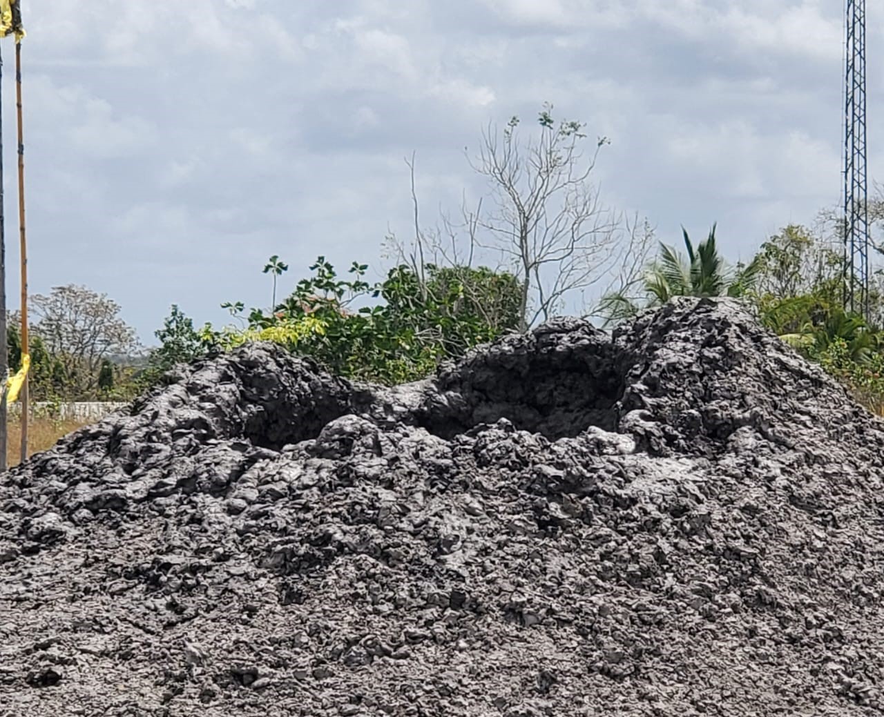 Piparo mud volcano eruptions less frequent