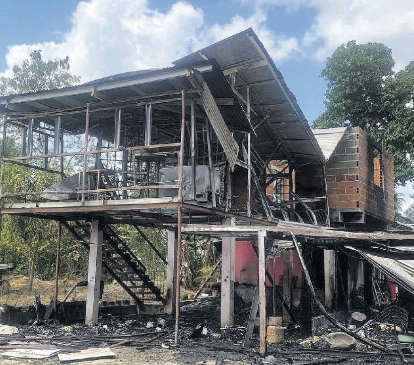 Fire razes Otaheite home leaving 5 people homeless
