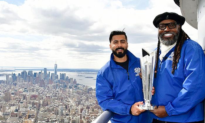 Chris Gayle Lights Up Empire State Building To Launch ICC Men’s T20 World Cup 2024 Trophy Tour