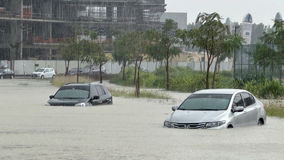 Dubai underwater after a year’s worth of rain leads to immense flash flooding