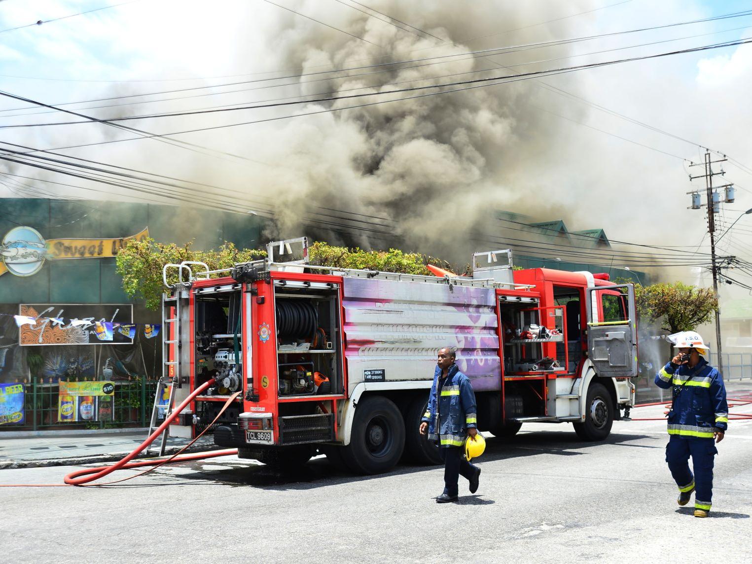 Fire at EBC’s Registration Area Office For Princes Town