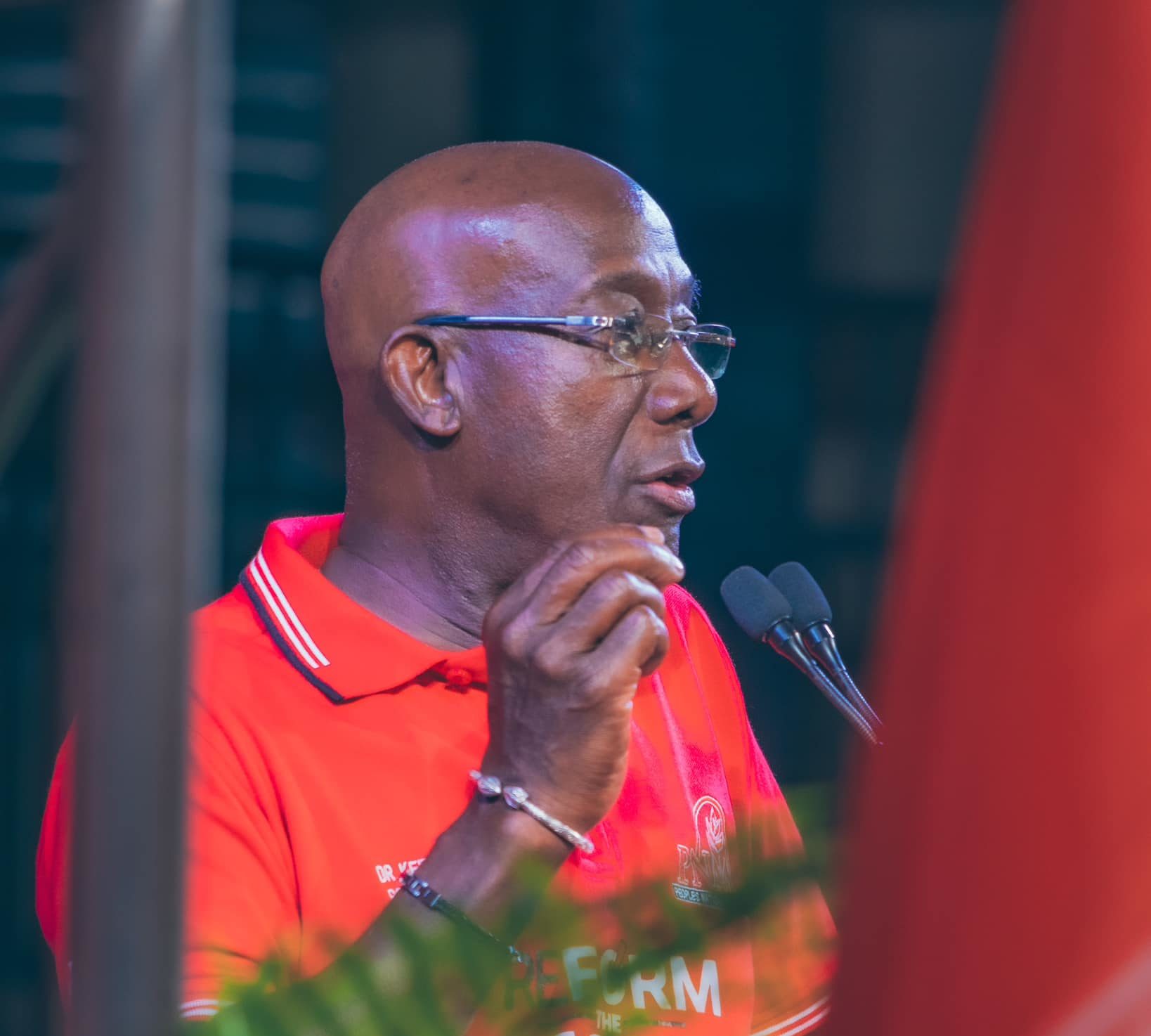 Rowley tells supporters to stand by and wait for the election call