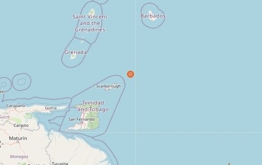 Tobago shaken by 3.8 magnitude quake